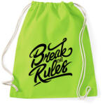 printfashion Szegd meg a szabályokat! - Sportzsák, Tornazsák - Limezöld (170095)