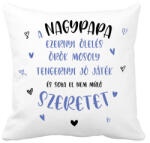 printfashion A nagypapa ezernyi ölelés - Párnahuzat, Díszpárnahuzat - Fehér (7062530)