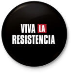 printfashion Viva la resistencia - Kitűző, hűtőmágnes - Fekete (3102432)