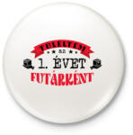 printfashion Túléltem futárként - számmal - Kitűző, hűtőmágnes - Fehér (12766791)