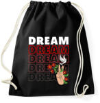 printfashion Dream felirat - Sportzsák, Tornazsák - Fekete (13962571)