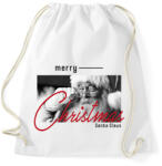 printfashion Merry Christmas - Santa - Sportzsák, Tornazsák - Fehér (14914446)