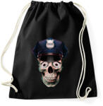 printfashion rendőr koponya - Sportzsák, Tornazsák - Fekete (1501563)