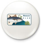 printfashion Horgász klub - Kitűző, hűtőmágnes - Fehér (6282930)