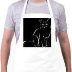 printfashion Cat - Kötény - Fehér (14877330)