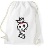 printfashion Királyi koponya - Sportzsák, Tornazsák - Fehér (389355)