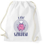 printfashion A jövő szakácsa - Sportzsák, Tornazsák - Fehér (7550754)