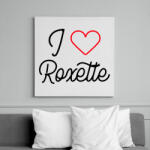 printfashion I love Roxette 2 - Vászonkép - Fehér (10653690)
