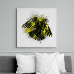 printfashion arany holló - Vászonkép - Fehér (6627255)