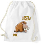printfashion a mamutok sosem - Sportzsák, Tornazsák - Fehér (2083446)