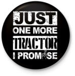 printfashion Utolsó traktor, megígérem. . . - Kitűző, hűtőmágnes - Fekete (3095943)