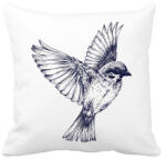 printfashion Bird drawing - Párnahuzat, Díszpárnahuzat - Fehér (1256101)