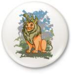 printfashion A leveli oroszlán - Kitűző, hűtőmágnes - Fehér (5690971)