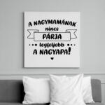 printfashion A nagymamának nincs párja - Fekete - Vászonkép - Fehér (7062705)