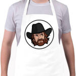 printfashion Chuck Norris - Kötény - Fehér (4912596)