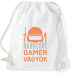 printfashion Hardcore gamer vagyok - Sportzsák, Tornazsák - Fehér (11691433)