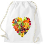 printfashion Gyümölcs-szív - Sportzsák, Tornazsák - Fehér (10696412)