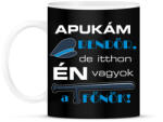 printfashion Apukám Rendőr - Bögre - Fekete (933641)