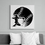 printfashion Baseball dobás - Vászonkép - Fehér (15809073)