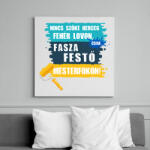 printfashion Festo mesterfokon - Vászonkép - Fehér (6636440)