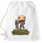 printfashion LOL Braum - Sportzsák, Tornazsák - Fehér (1812064)