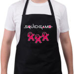 printfashion Squid game trio fehér - Kötény - Fekete (5727419)