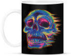 printfashion Koponya glitch art - Bögre - Fekete (11522402)