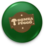 printfashion Gomba függő gombász ajándék - Kitűző, hűtőmágnes - Sötétzöld (11612967)
