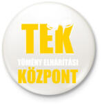 printfashion TEK tömény elhárítási központ - Kitűző, hűtőmágnes - Fehér (13114121)