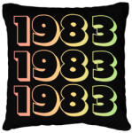 printfashion 1983 - Párnahuzat, Díszpárnahuzat - Fekete (12737060)