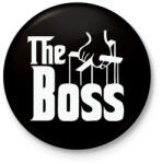 printfashion The Boss - Kitűző, hűtőmágnes - Fekete (8692107)