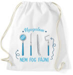 printfashion Nem fog fájni - Fogorvos - Sportzsák, Tornazsák - Fehér (7233900)