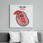 printfashion Baba Chill - Vászonkép - Fehér (6637140)