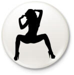 printfashion sexy woman. 9 - Kitűző, hűtőmágnes - Fehér (4586871)