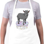 printfashion Oh my goat - Kötény - Fehér (13886821)