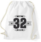 printfashion b-day-32-dark-lightgrey - Sportzsák, Tornazsák - Fehér (510067)