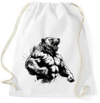printfashion Gym bear - Sportzsák, Tornazsák - Fehér (16175404)
