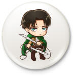 printfashion Attack on titan - Kitűző, hűtőmágnes - Fehér (3084049)