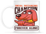 printfashion Kutya - forever alone - Bögre - Fehér (4309349)