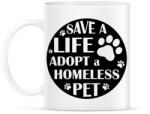 printfashion Save a life - Bögre - Fehér (13562170)
