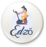 printfashion Spinning edző - Kitűző, hűtőmágnes - Fehér (3087786)