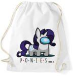 printfashion Ponies among us - Sportzsák, Tornazsák - Fehér (5488868)