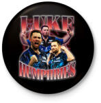 printfashion Luke Humphries - darts - Kitűző, hűtőmágnes - Fekete (15547790)