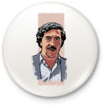 printfashion Escobar - Kitűző, hűtőmágnes - Fehér (3082188)