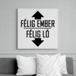 printfashion Félig ember, félig ló - Vászonkép - Fehér (6624022)
