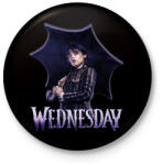 printfashion Wednesday - Kitűző, hűtőmágnes - Fekete (11598415)