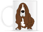 printfashion Basset hound - Bögre - Fehér (2953784)