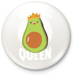 printfashion Avokádó királynő - Kitűző, hűtőmágnes - Fehér (4046671)