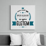 printfashion Nem csak egy Peugeot - Vászonkép - Fehér (7186049)