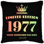printfashion 1977 - Párnahuzat, Díszpárnahuzat - Fekete (4464120)